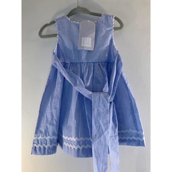 LIL CACTUS Girls Seersucker Sleeveless Dress / Size: 3-6 Months - Picture 8 of 9